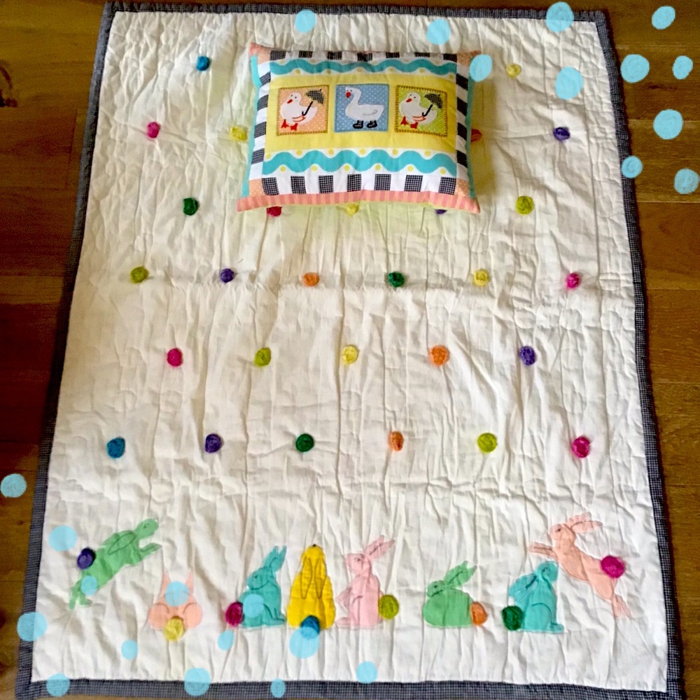 Mackenzie-Childs quilt & pillow